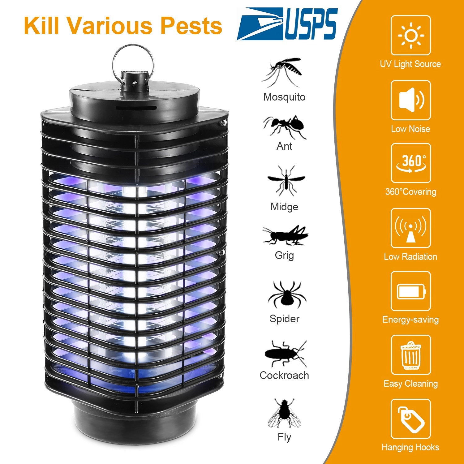 GBruno UV Electric Bug Zapper Insect Killer Lamp