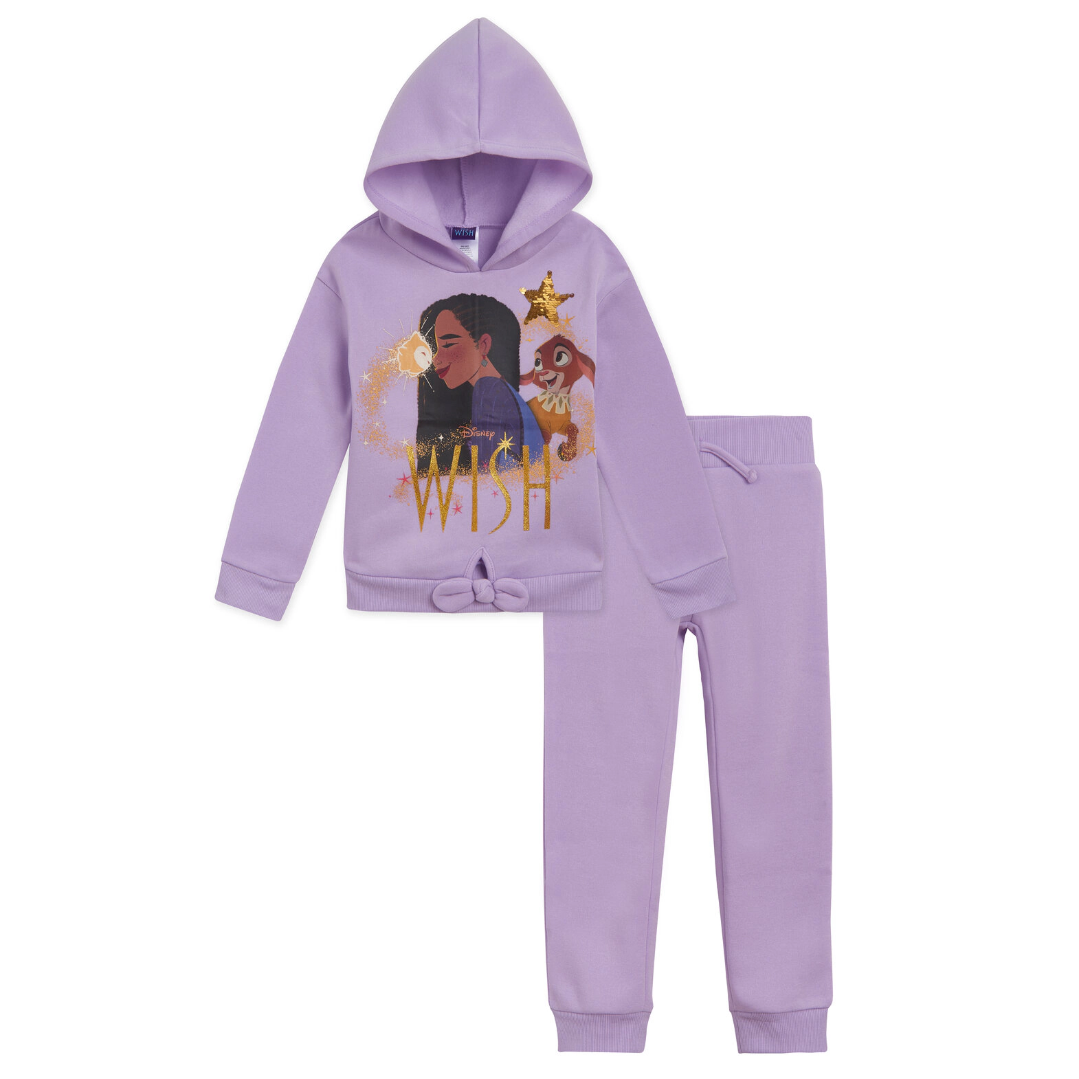 Disney Wish Girls' 2-Piece Fleece Hoodie and Pants Set
