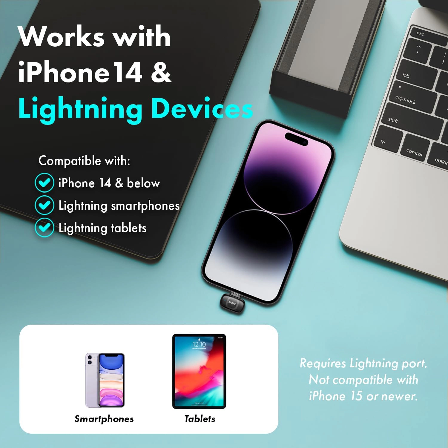 NanoMic Wireless Lavalier Microphone System with Charging Case (3.5mm) - for DSLR and Mirrorless Cameras