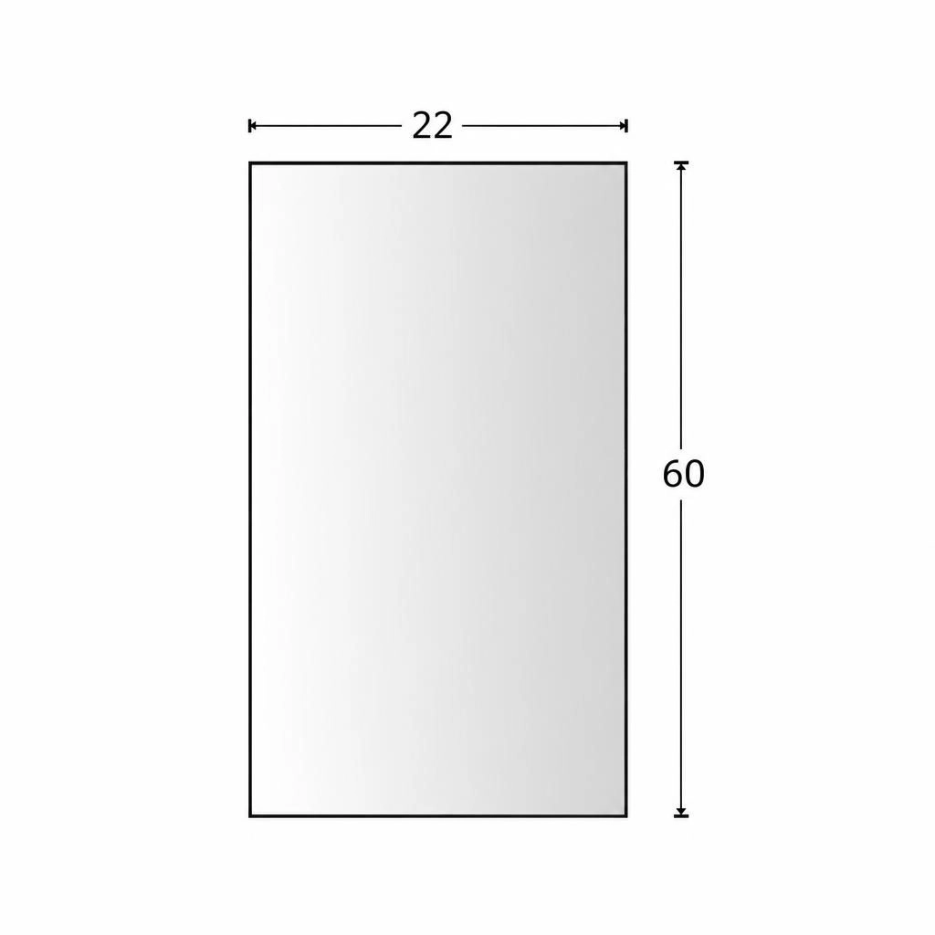 ELEMENT ACE Large Rectangular Framed Bathroom Vanity Mirror