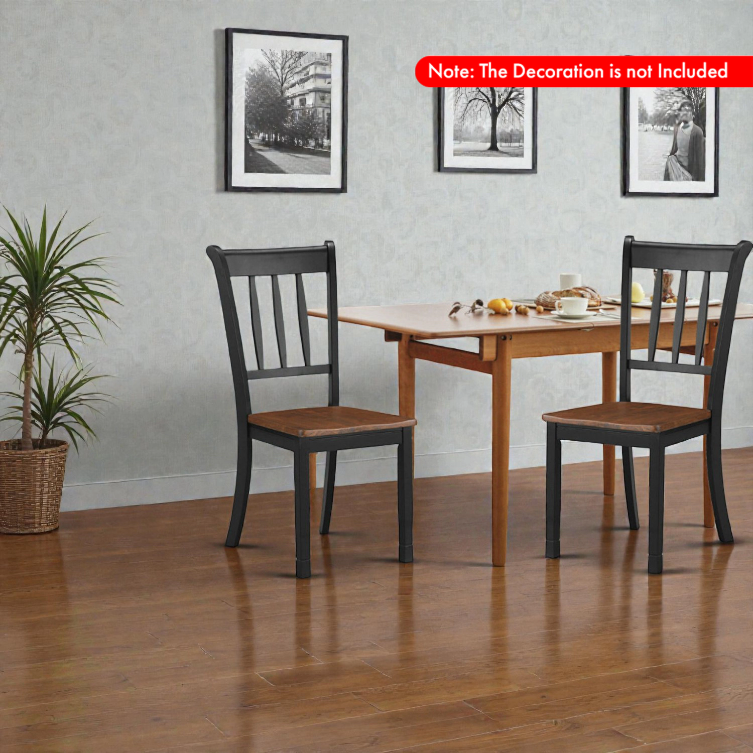 Hivvago Two-Piece 26" Bar Stool Set Featuring Supportive Back and Built-In Footrest