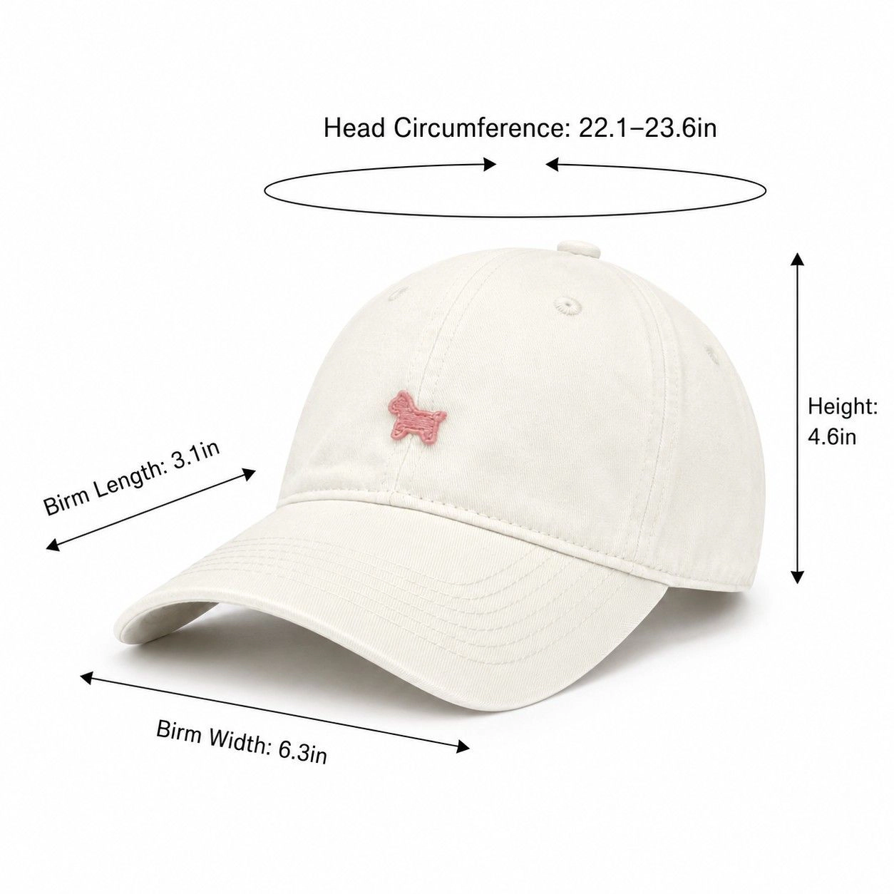 Anna-Kaci Women's Minimalist Embroidery Baseball Cap Adjustable Cotton Dad Hat Casual Everyday