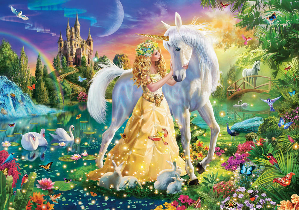 CASTORLAND 500 Piece Jigsaw Puzzles, Gentleness of Friendship, Fairy-tale scene, A rustic view of a paradise, B-53766