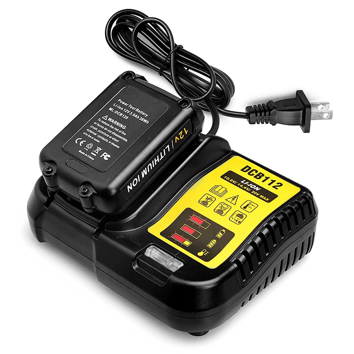 GBruno Multi-Voltage Rapid Charger For Dewalt Battery