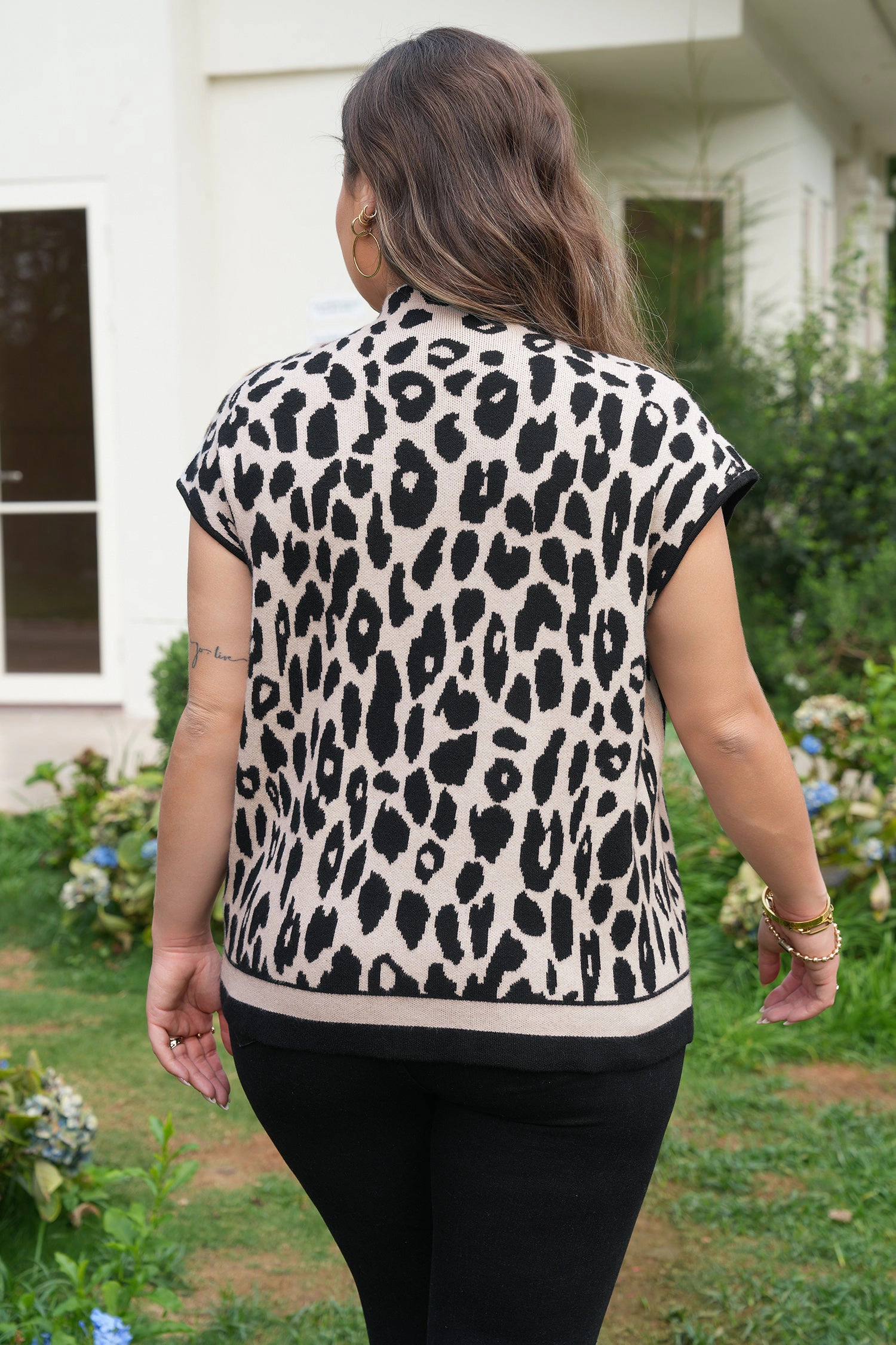 Threaded Pear Araceli High Short Sleeve PLUS Sweater