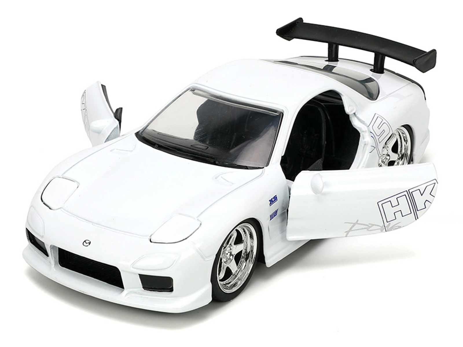 Jada Collectible 1993 Mazda Rx-7 "Hks" White "The Fast And Furious" (2001) Movie "25 Years Of & Series