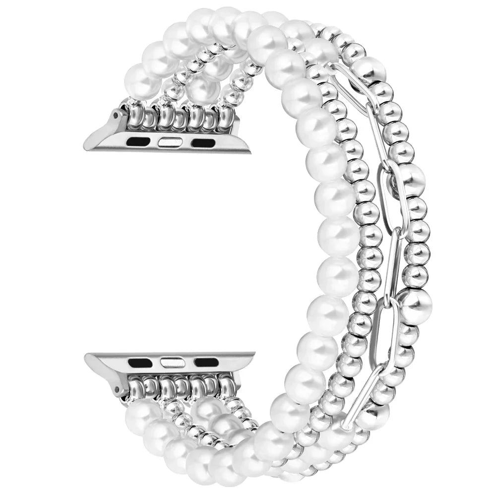 Posh Tech Womens Penny Beaded Band for Apple Watch