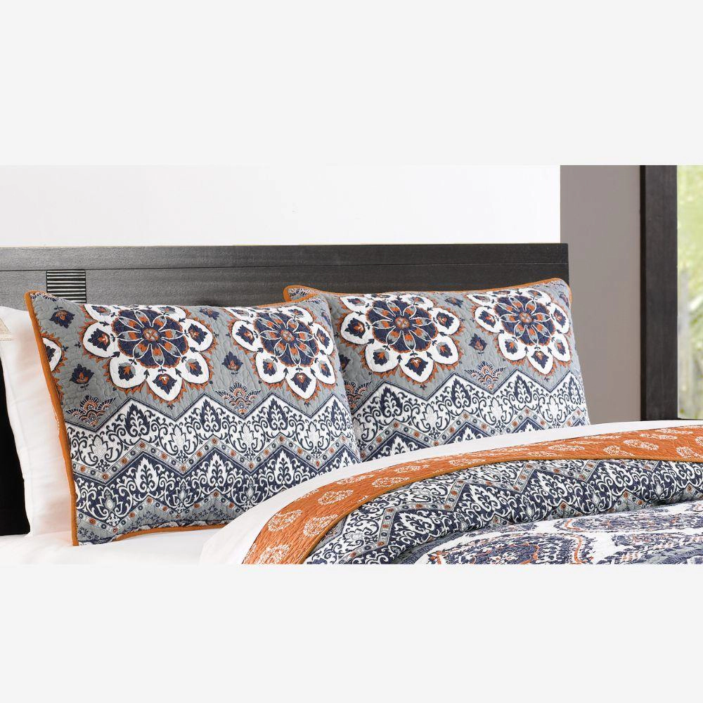 Greenland Home Fashion Medina Sham - King 20x36", Saffron