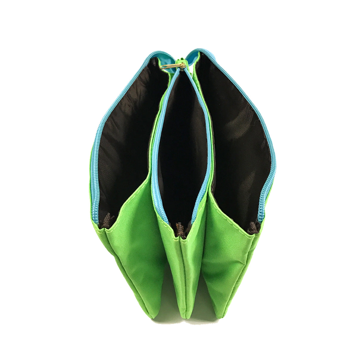 Wrapables 3-Pocket Large Pencil Pouch Storage Bag