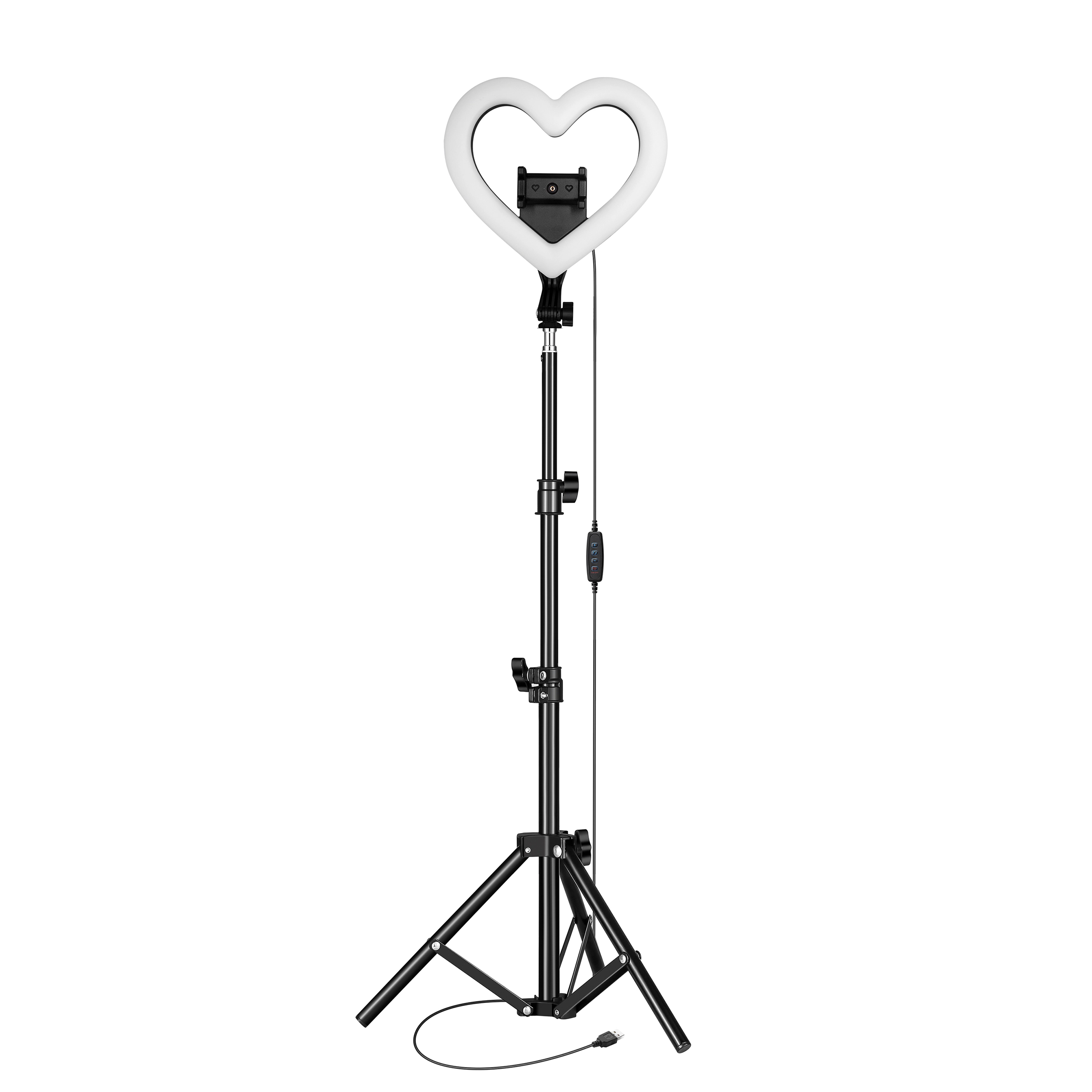 SuperSonic Pro Live Stream 10 Inch Heart Ring Light with RGB