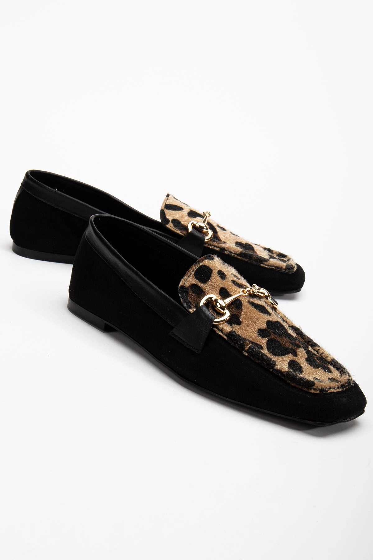 Forever & Always Womens Mabel Suede Leather Horsebit Loafers