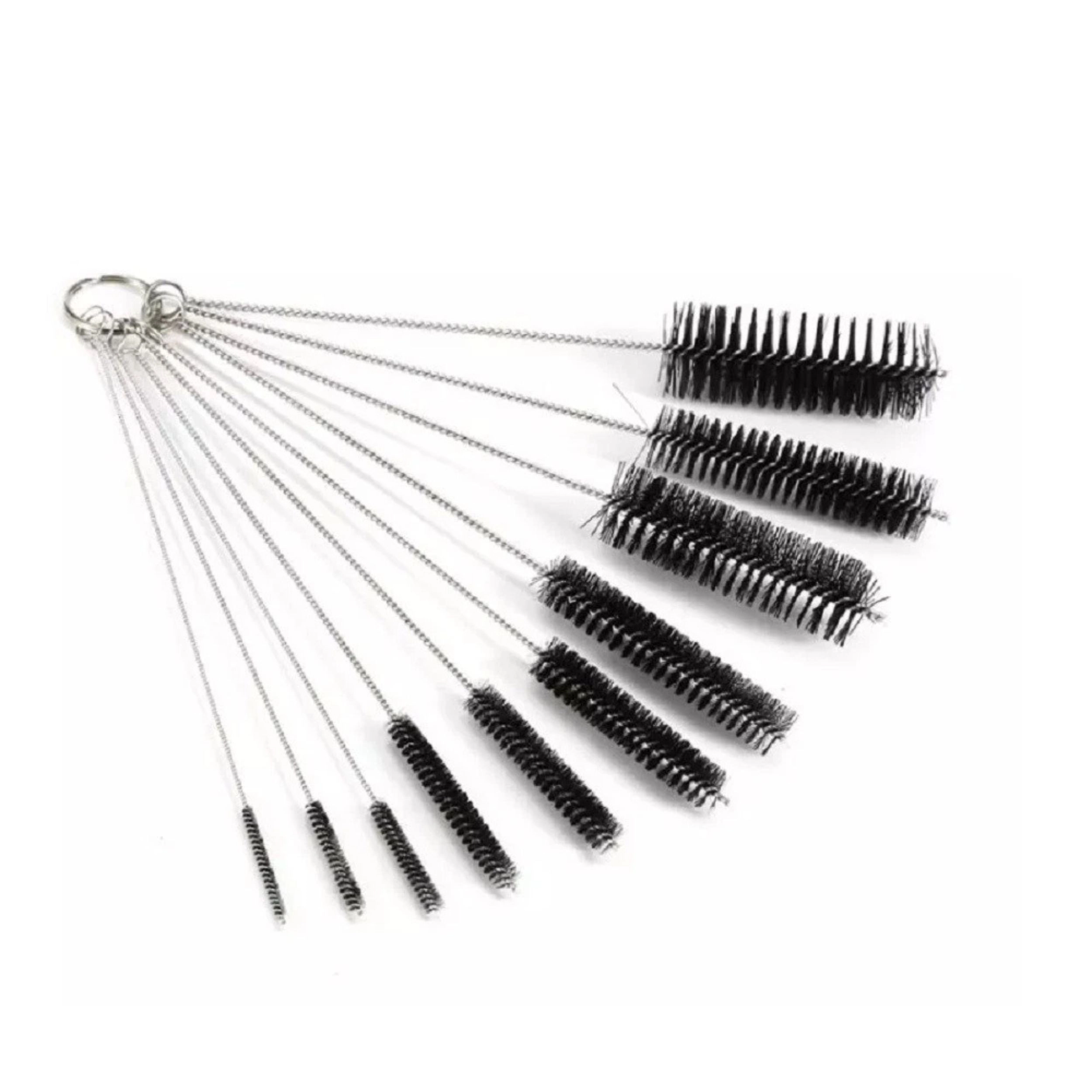 Home Collection Pack of 10 Straw Cleaning Brush Set Nylon Tube Pipe Brushes