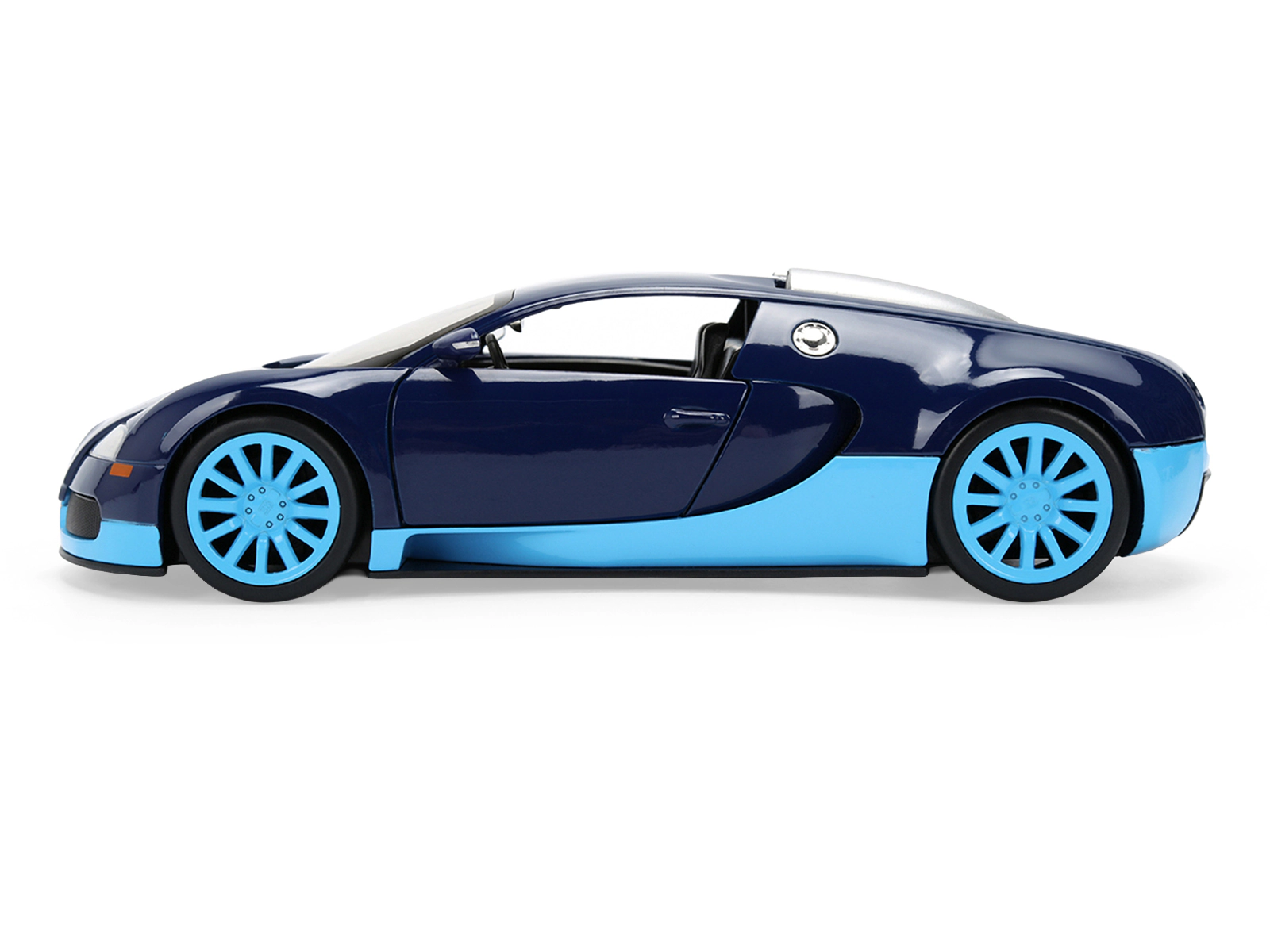 Jada 2011 Bugatti Veyron Dark Blue with Light Blue Accents "Hyper-Spec" Series 1/24 Diecast Model Car by Jada