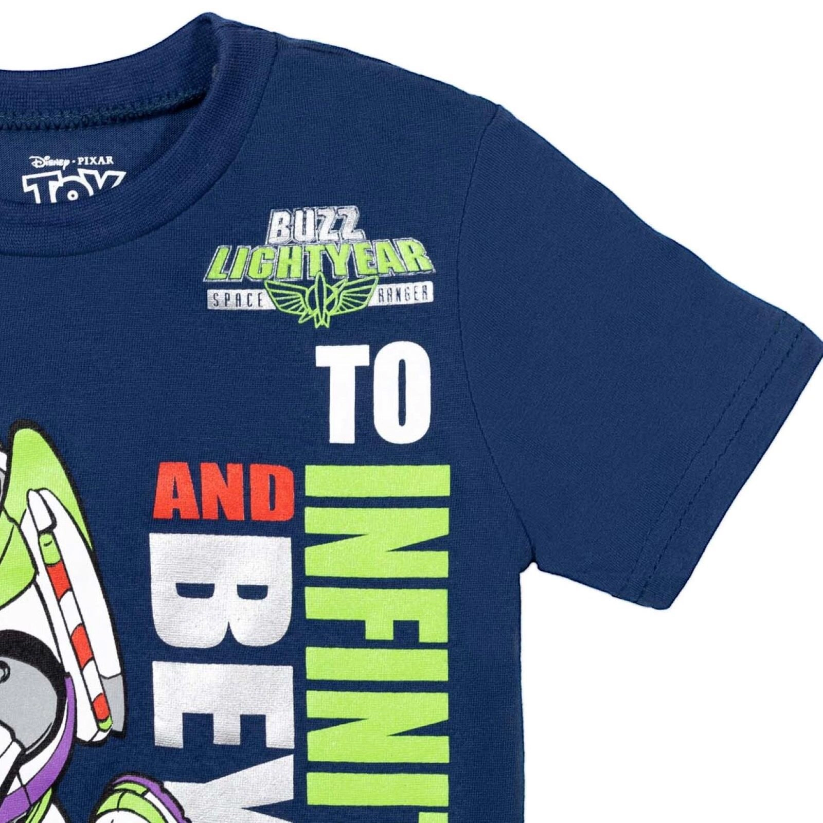Disney Pixar Boys' Athletic 2-Piece T-Shirt and Mesh Shorts Set
