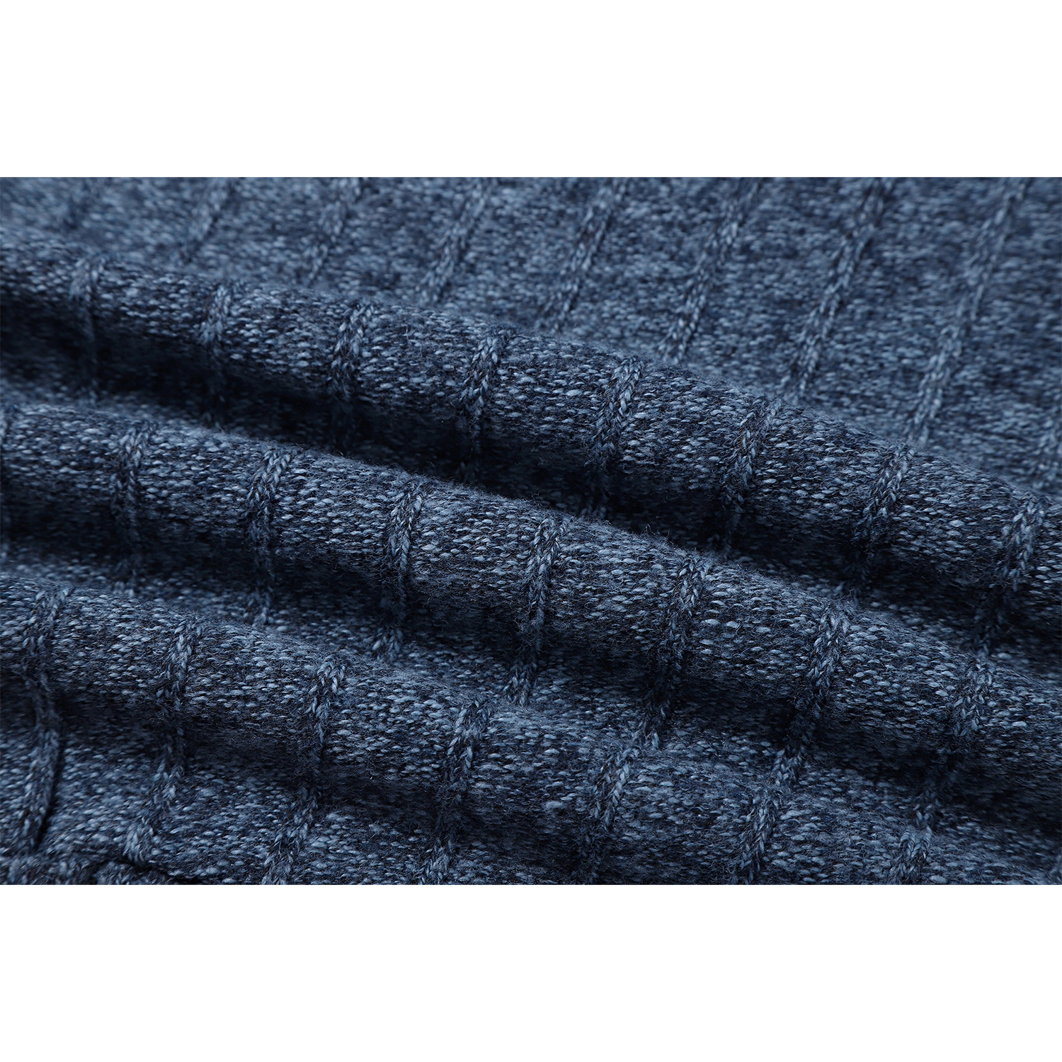 Gioberti Men's Full Zip Cardigan Patch Design Sweater with Flannel Lining