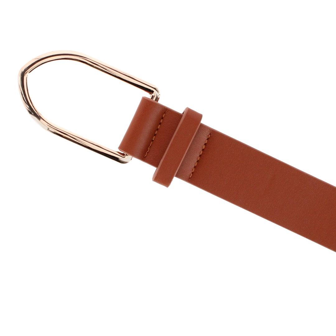 CTM Women's Arrow Frame Buckle Dress Belt