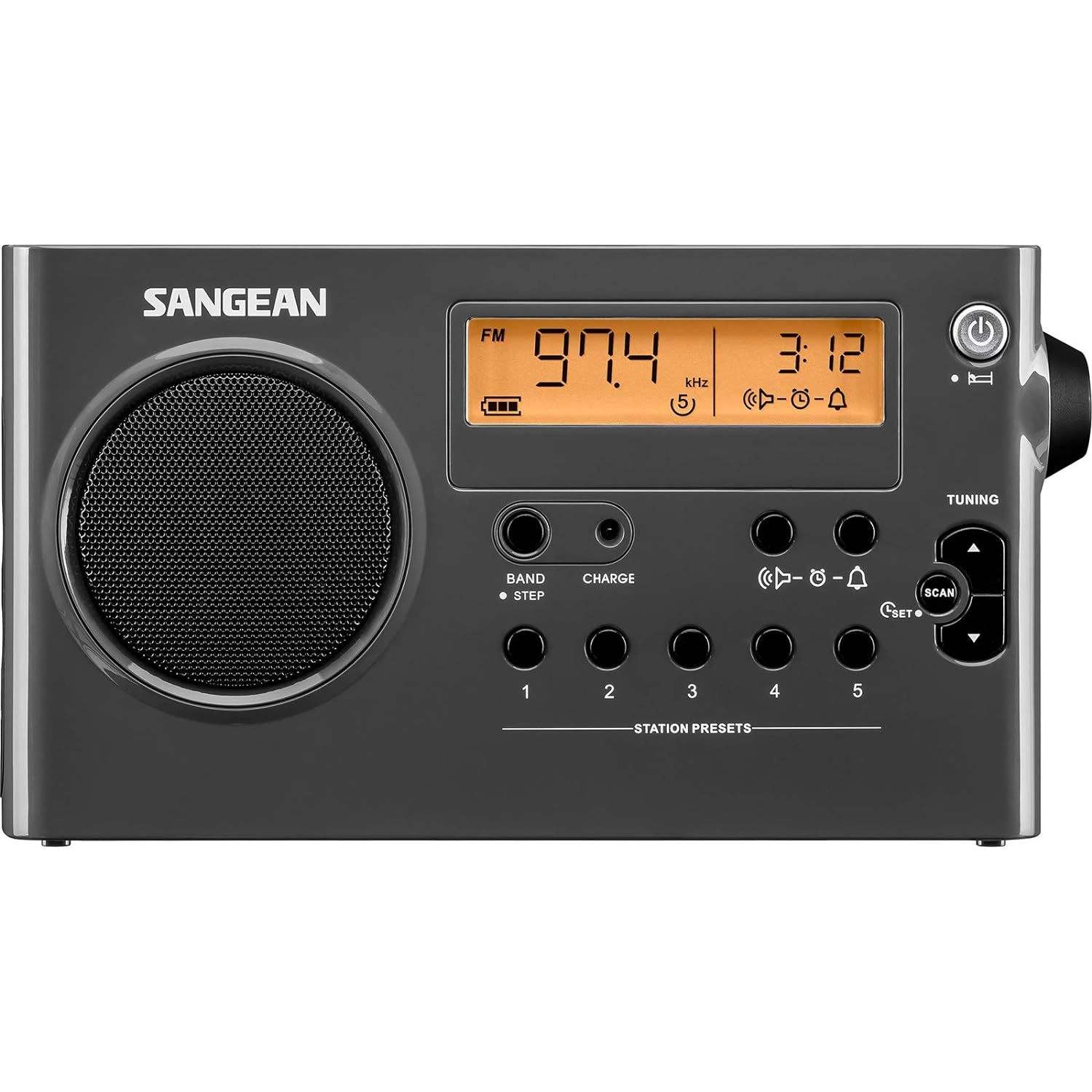 SANGEAN SG-106 Portable AM/FM Radio with Digital Tuning and Enhanced Audio Performance