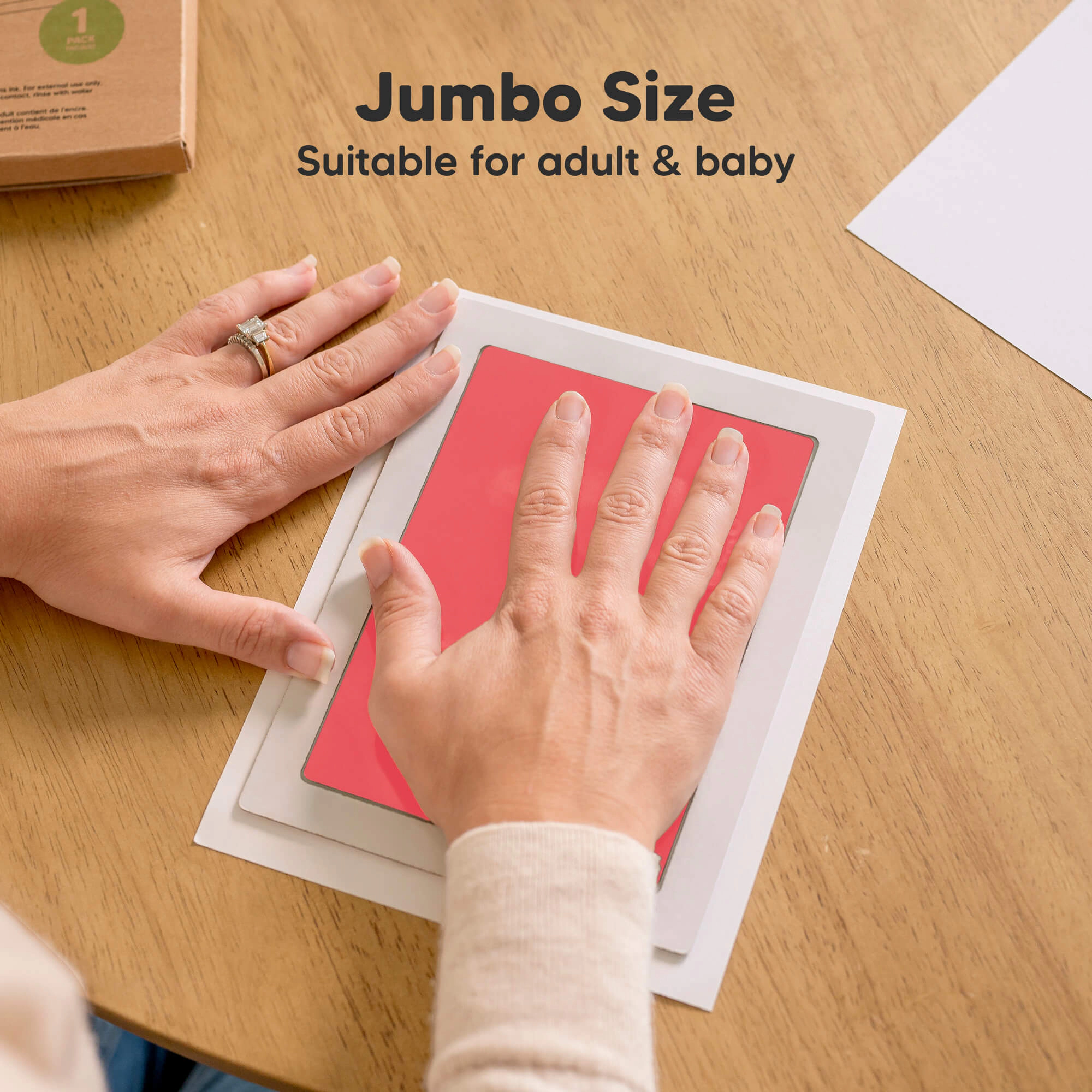 KeaBabies 1-Pack Inkless Ink Pad, Jumbo