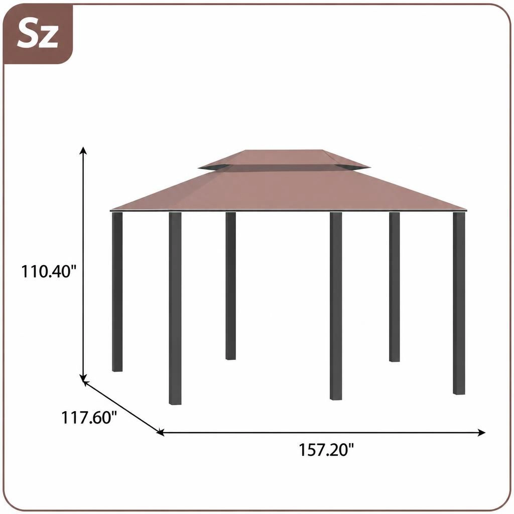 WOW PIONEER Large Outdoor Patio Gazebo