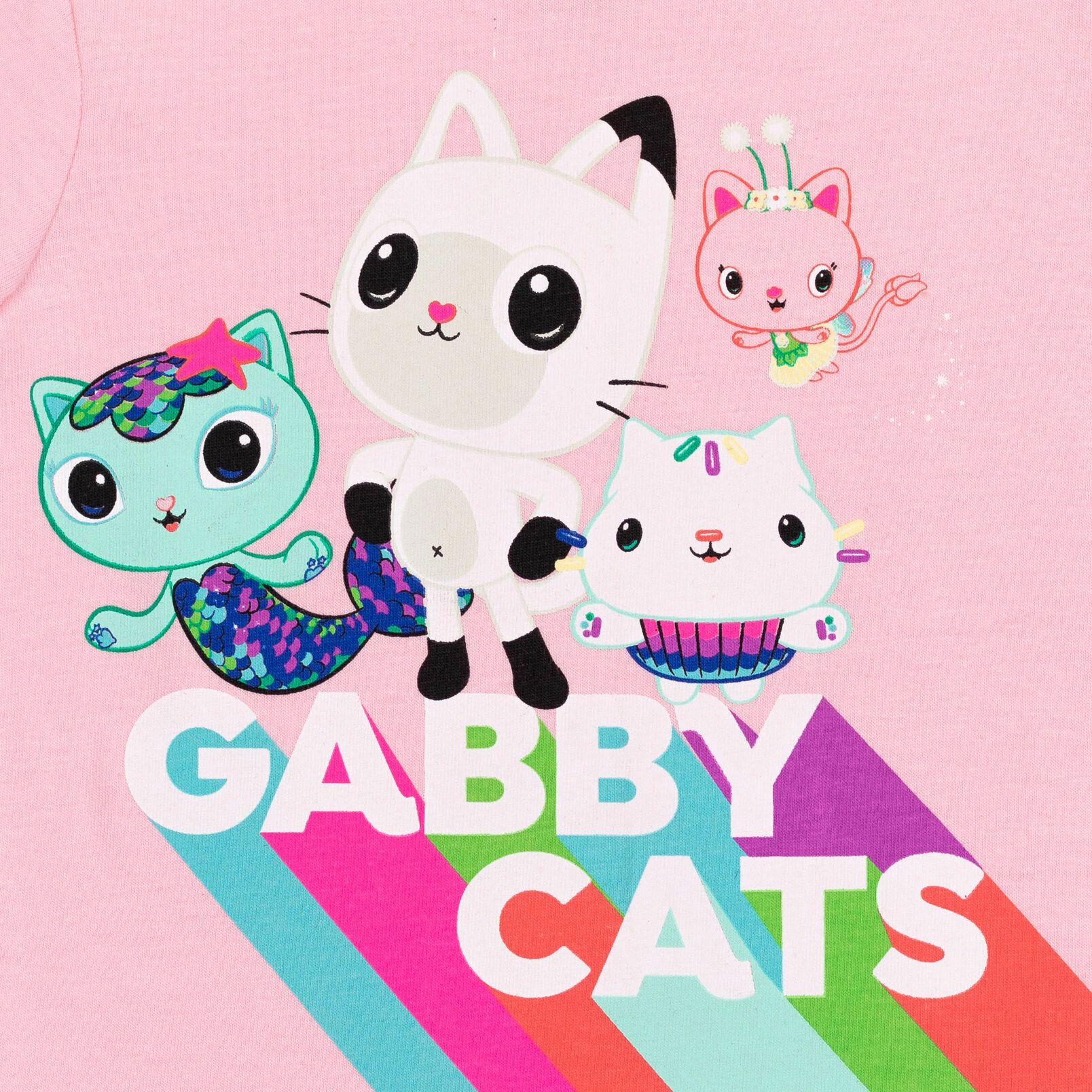 Dreamworks Gabby's Dollhouse Girls' 2-Pack Short Sleeve Tees