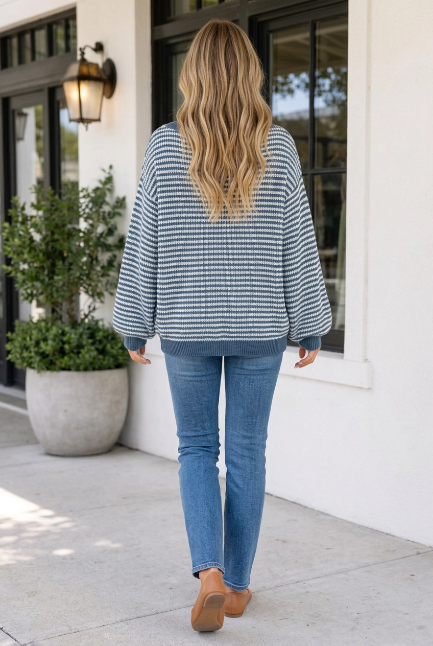 Threaded Pear Women's Harmonee Shoulder Cozy Sweater
