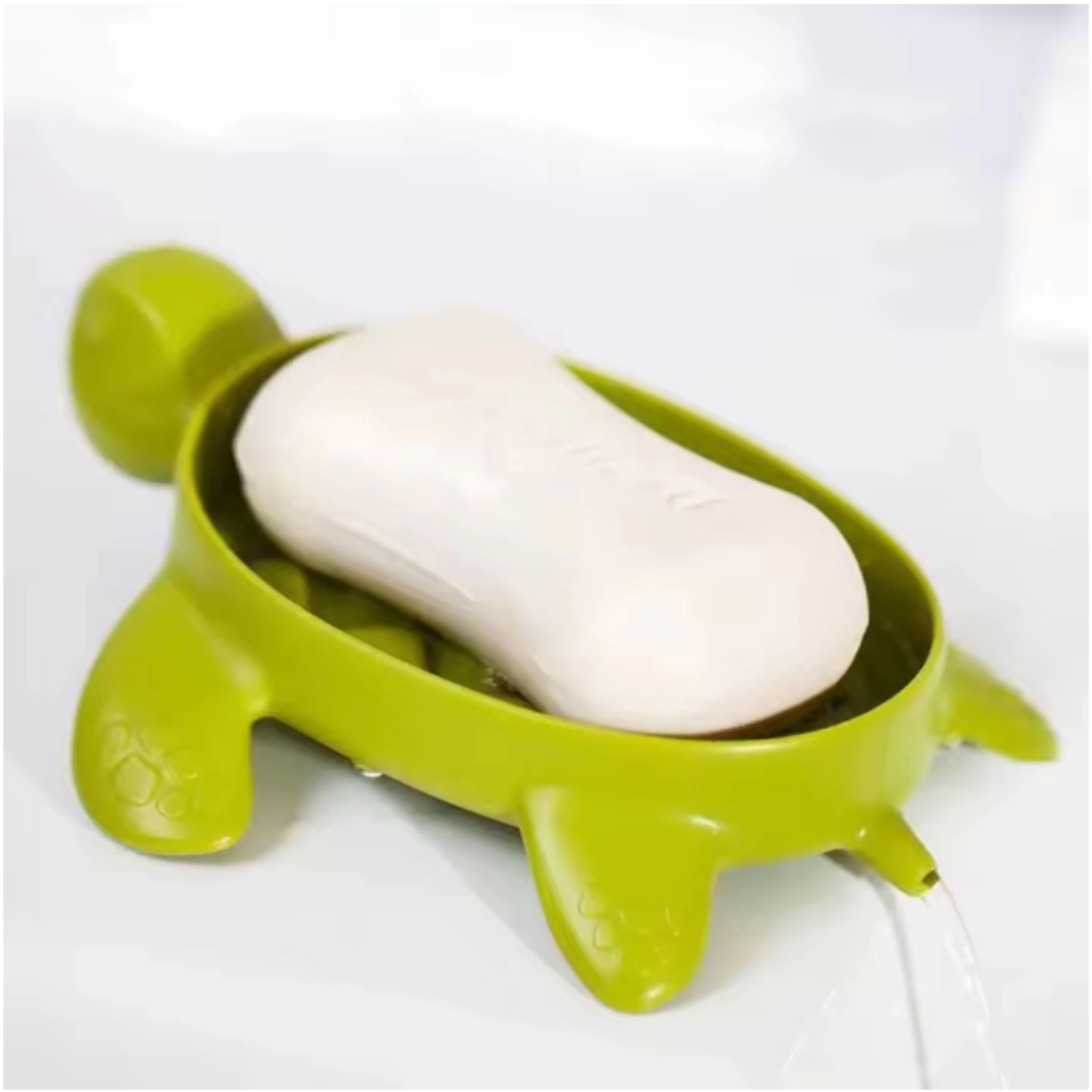 Kitcheniva 1-Piece Self-Draining Turtle Soap Dish