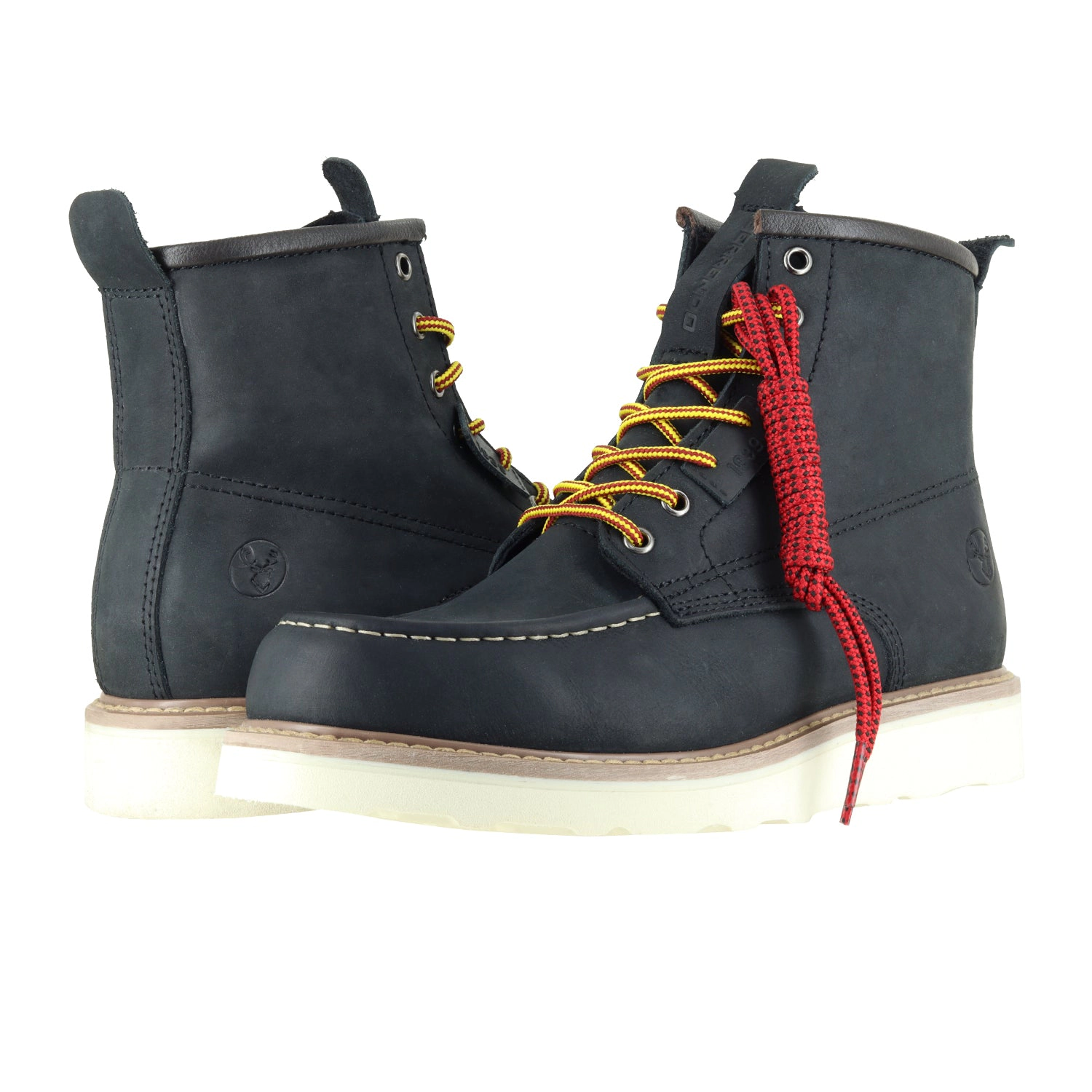 Berrendo Mens 6" Moc Toe Steel Work Boots - EH Rated, Stretchwelt, Vibram EVA Outsole