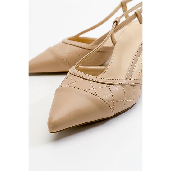 Prologue Shoes Womens Point Pointed Toe Slingback Pump