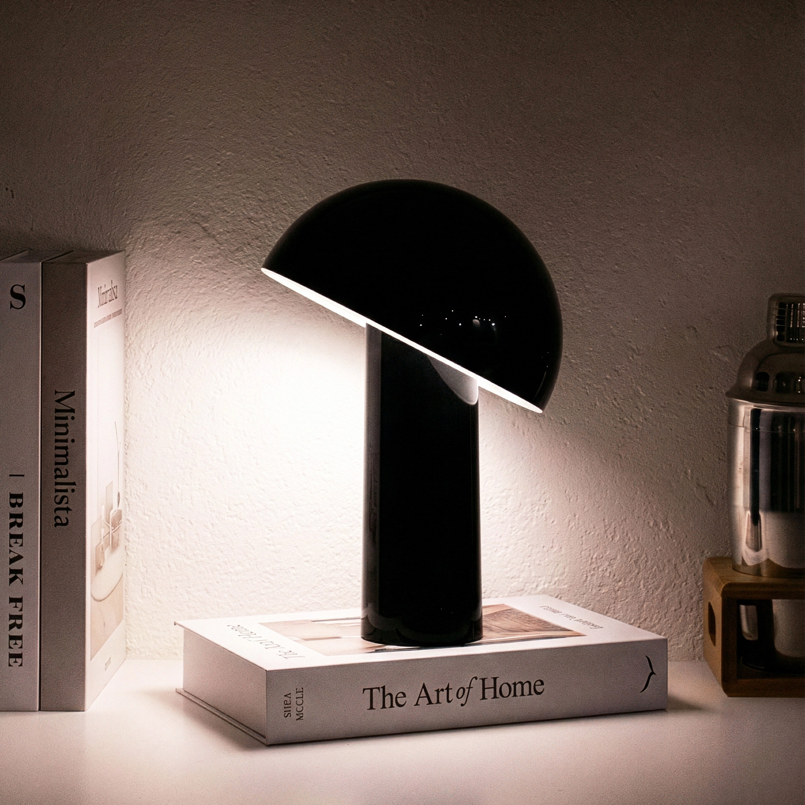 Brightech Celia Portable Mushroom Table Lamp