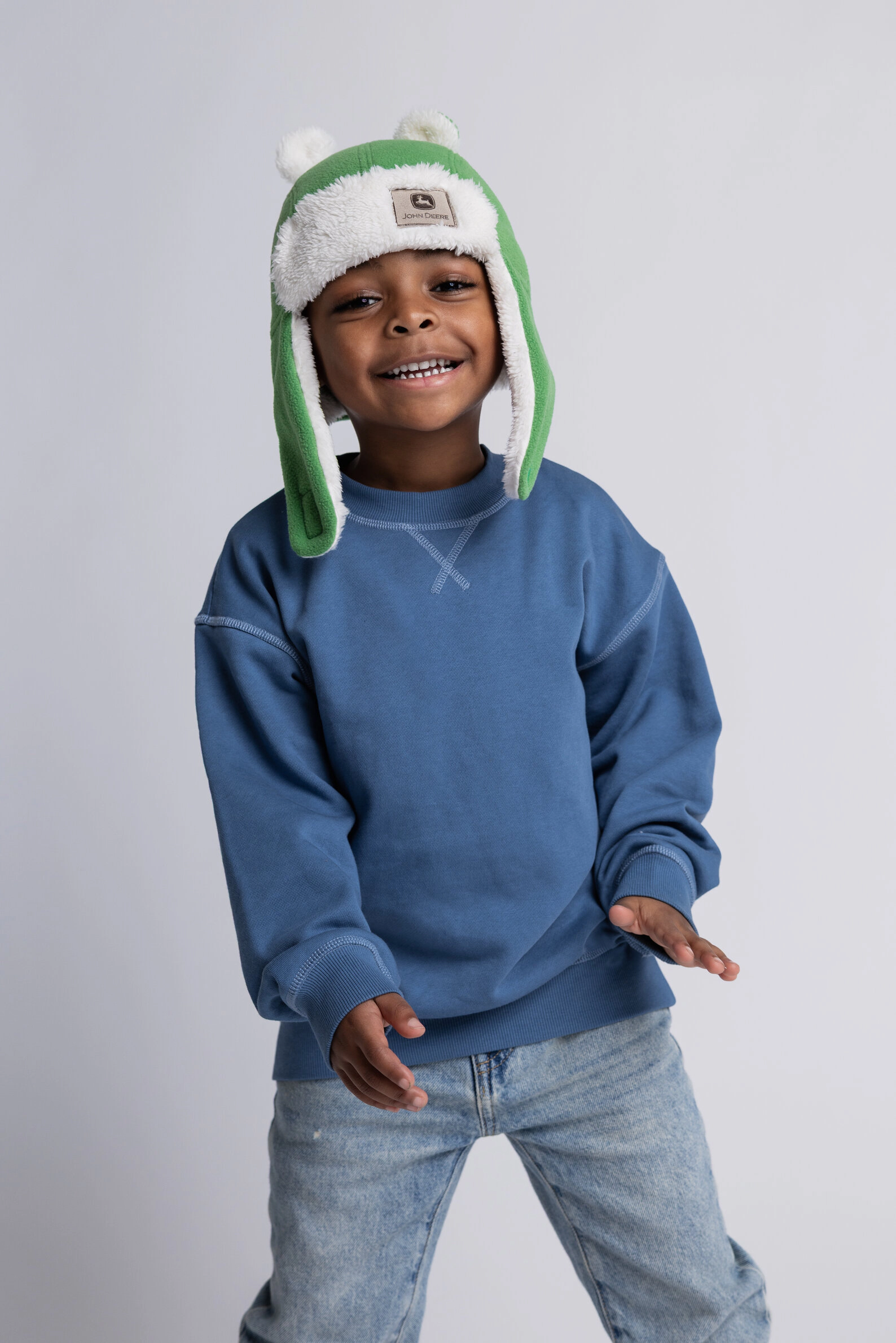 John Deere Toddler Boys' Fleece Trapper Hat