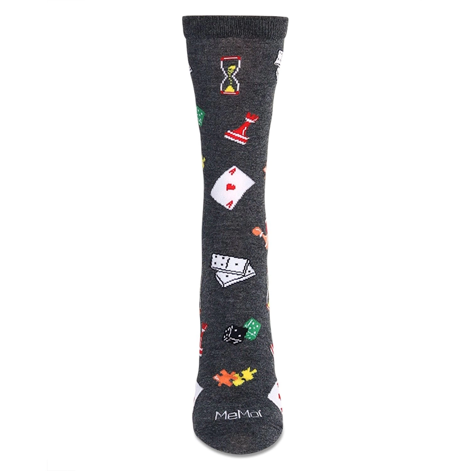 MeMoi Women's Games Bamboo Crew Socks