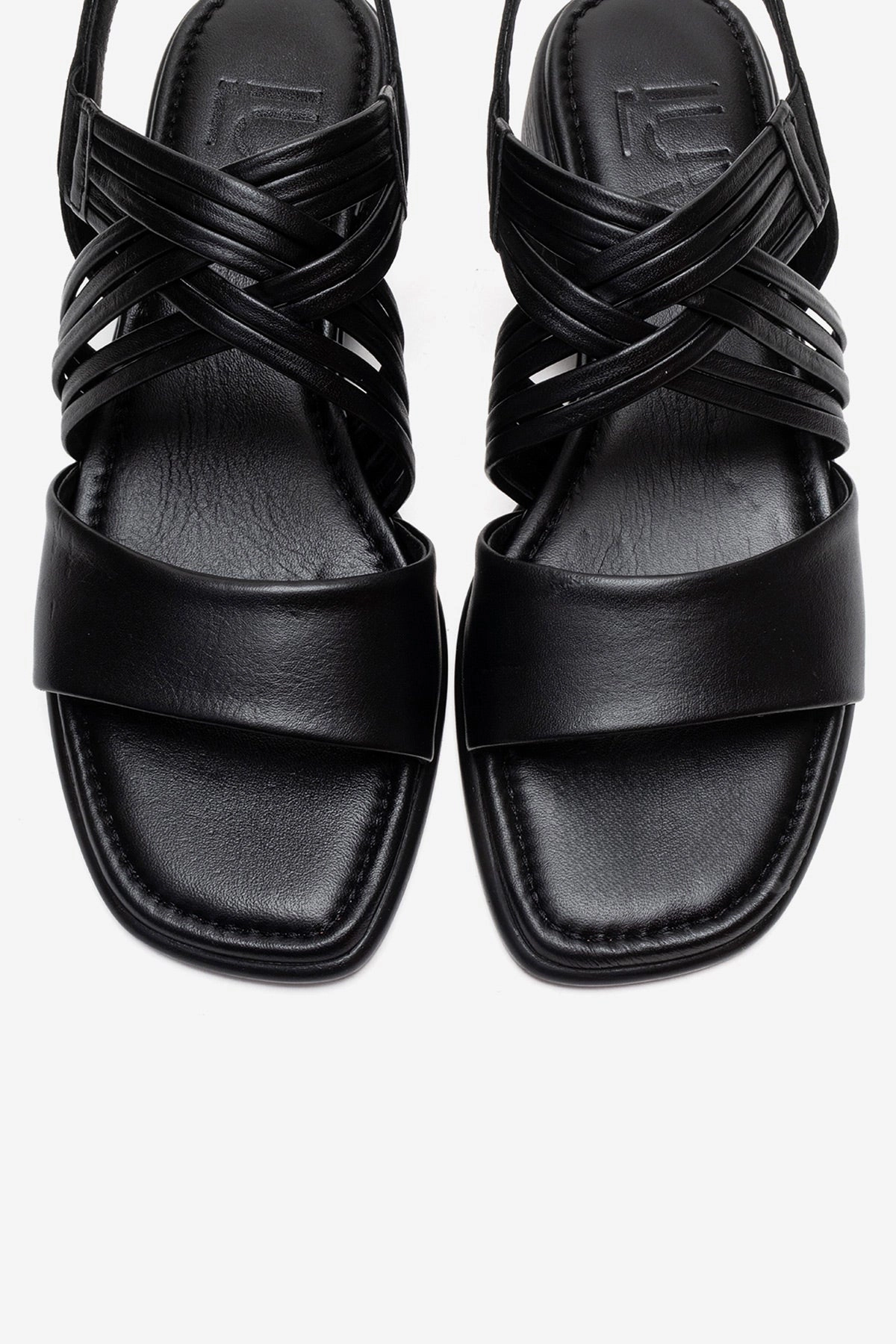 Forever & Always Womens Livello Leather Multi Strap Sandal