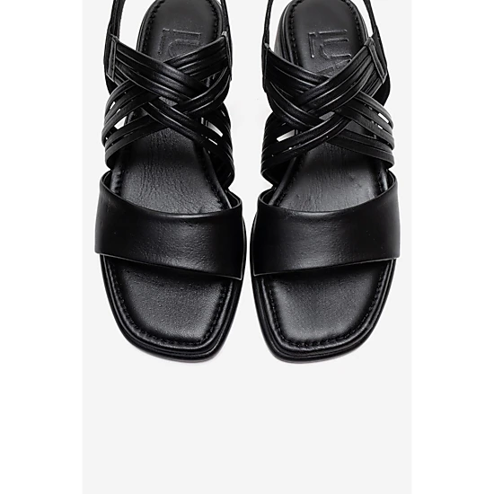 Forever & Always Womens Livello Leather Multi Strap Sandal