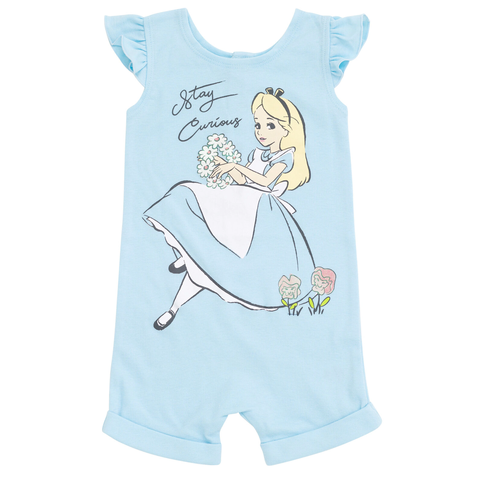 Disney Girls' Sleeveless Romper and Headband Set