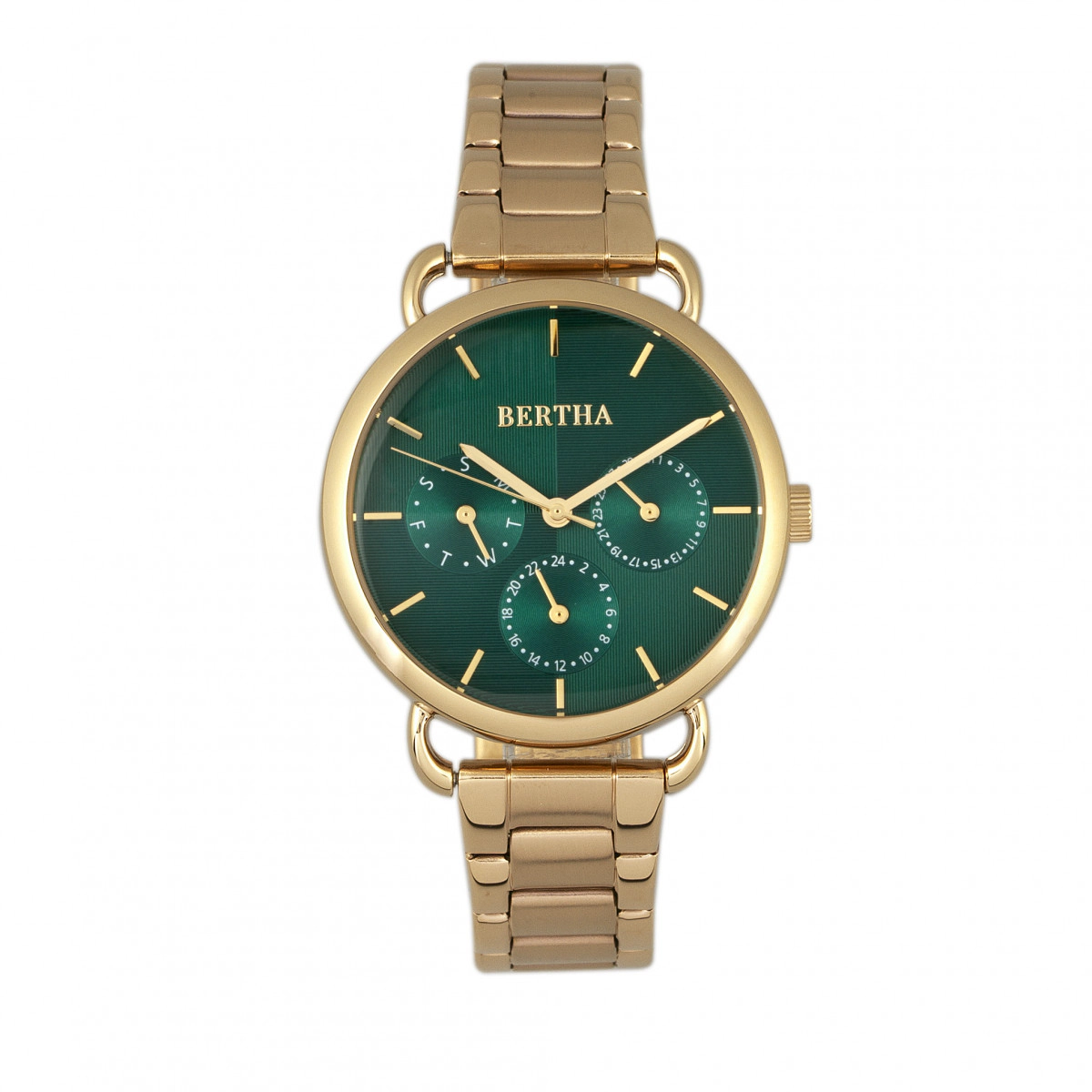 Bertha Gwen Bracelet Watch w/Day/Date