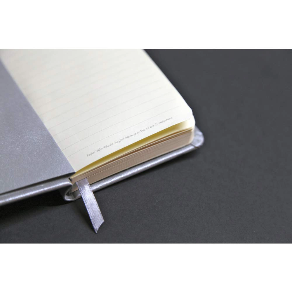 Rhodia Webnotebook Webbies - Lined 96 Sheets - 3.5 x 5.5 in - Silver