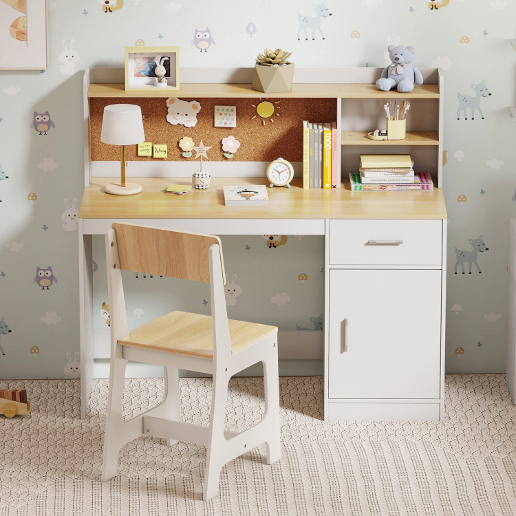 Hivvago Kids Study Desk And Chair Set Student Table