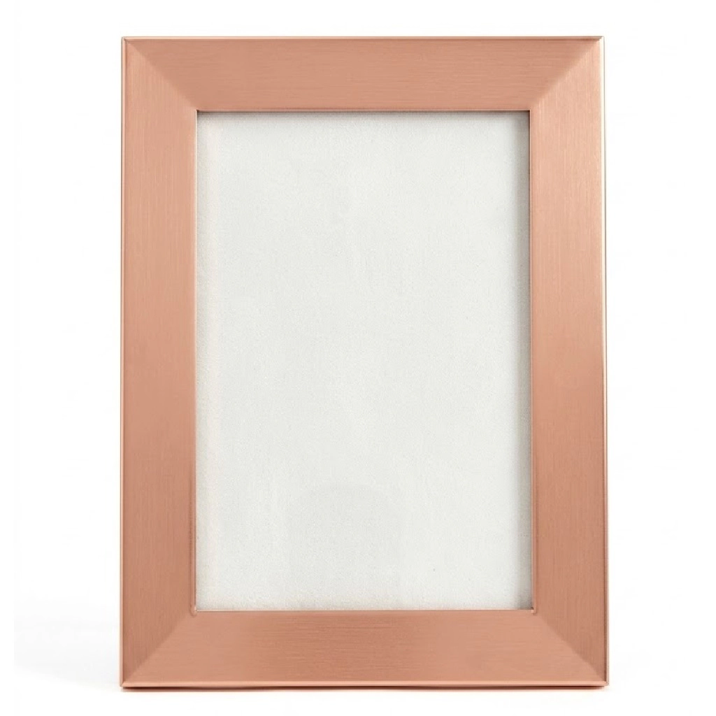 Jiallo Elegant Copper-Toned Tabletop Photo Frame - Fits 4x6 Inch Photos