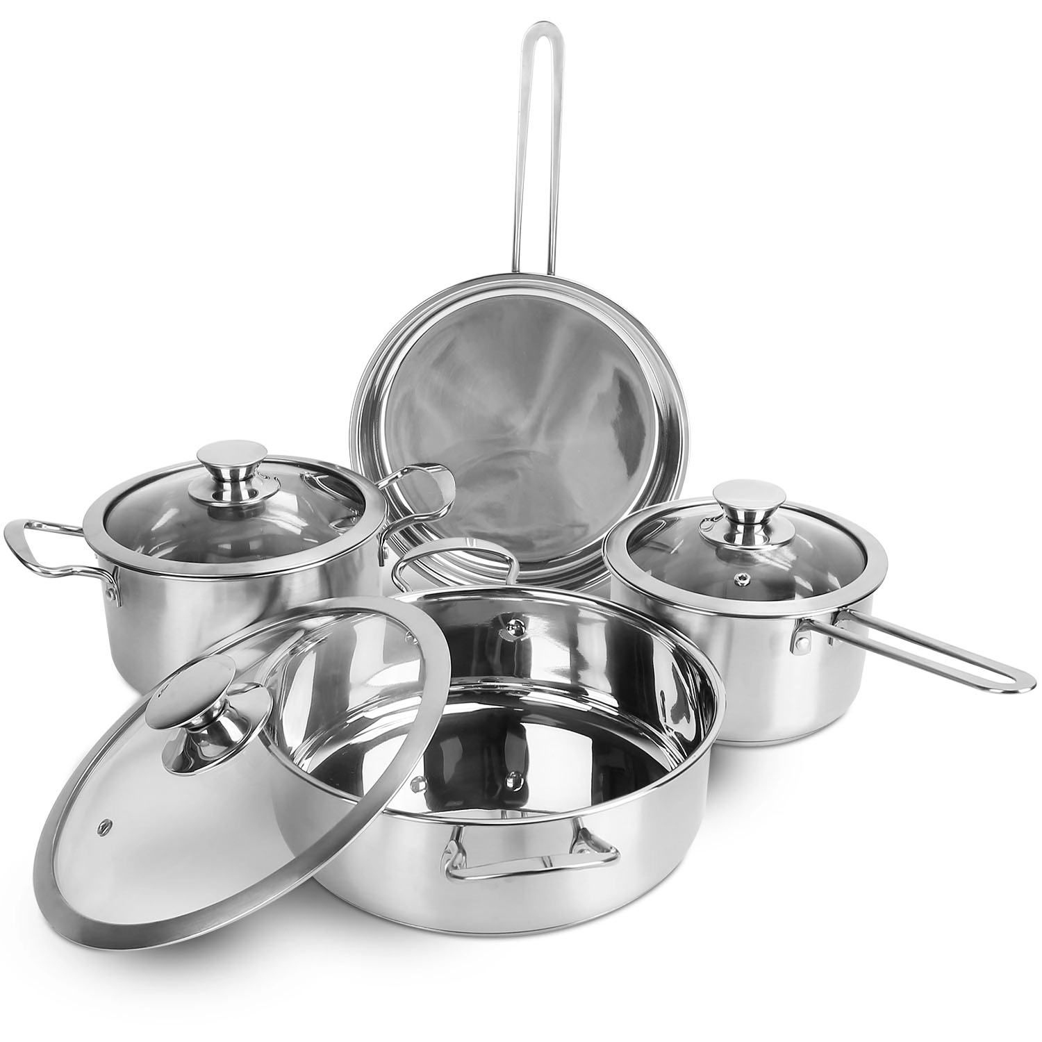 GBruno Stainless Steel 6-Piece Cookware Set