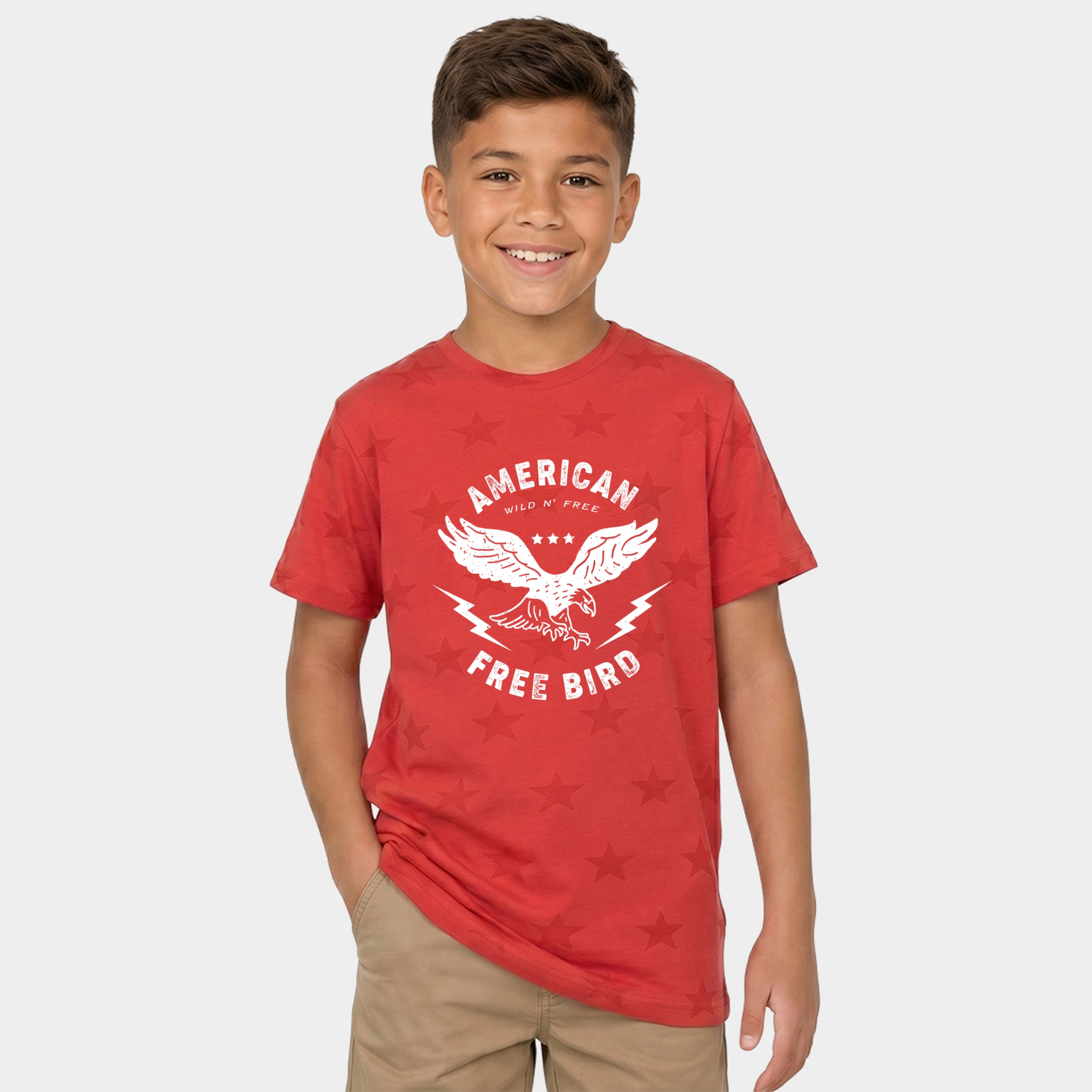 The Juniper Shop - American Free Bird Youth Short Sleeve Star Tee