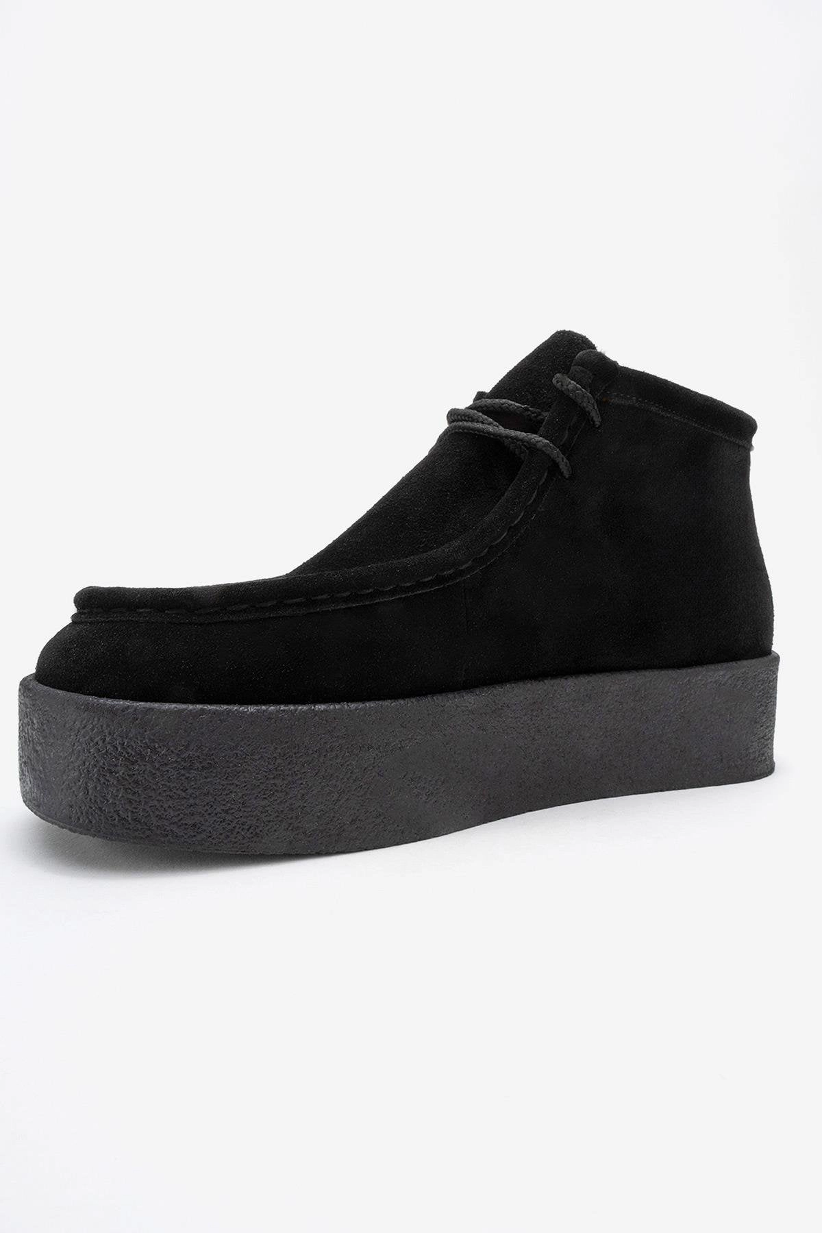 Forever & Always Womens Melia Leather Platform Boot