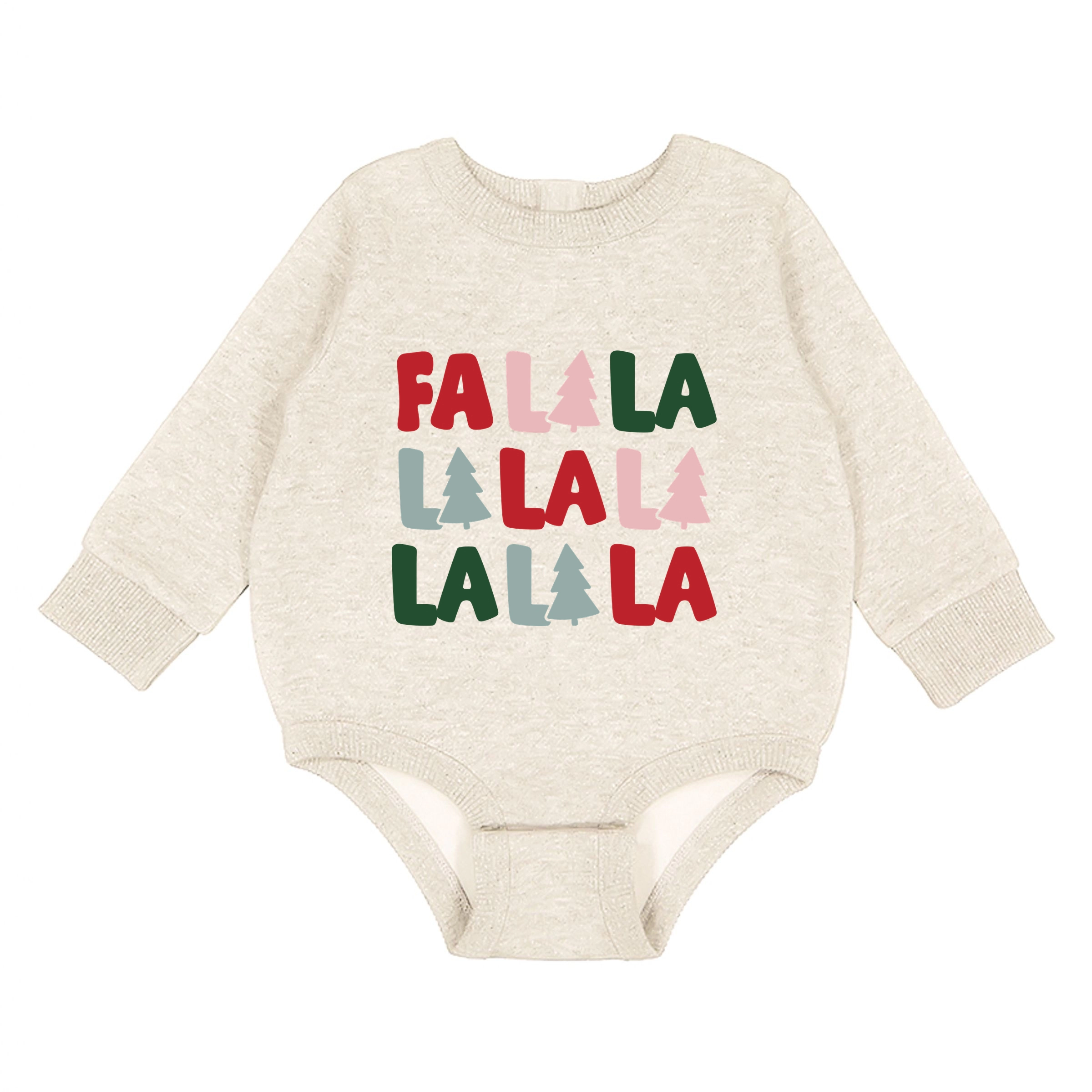The Juniper Shop - Infant Fleece BodySuit Fa La Trees