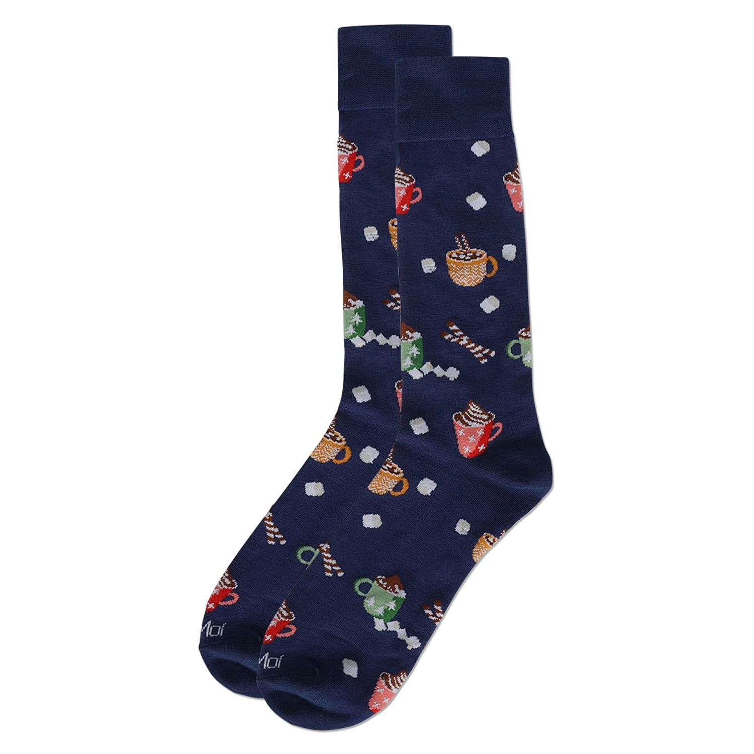 Memoi Men's Hot Cocoa Bamboo Crew Socks