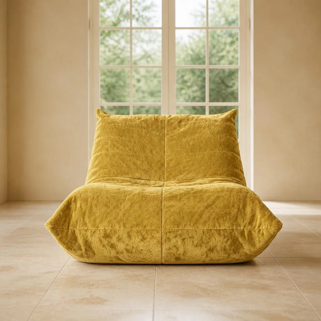 GOODSILO Comfortable Flannelette Lazy Bean Bag Chair Casual Relaxing Seating