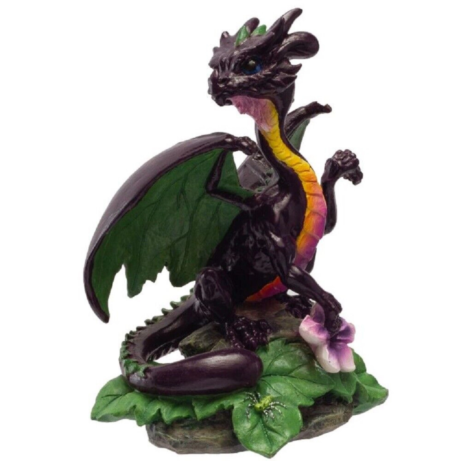 Pacific Giftware Purple Eggplant Food Dragon Figurine by Stanley Morrison 4.75 inch