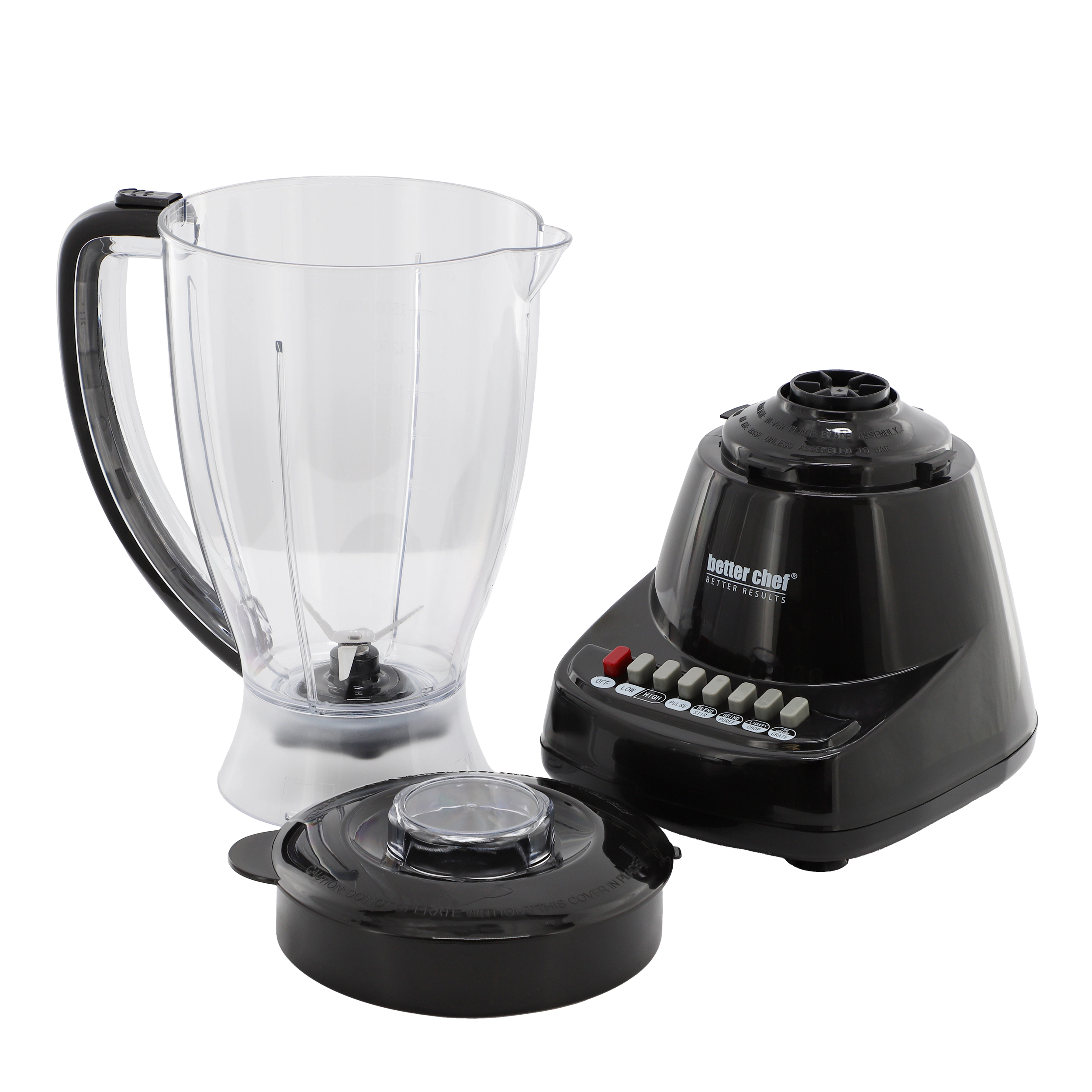 Better Chef 400-Watt 10-Speed Blender W/ BPA-Free Blending Jar in Black
