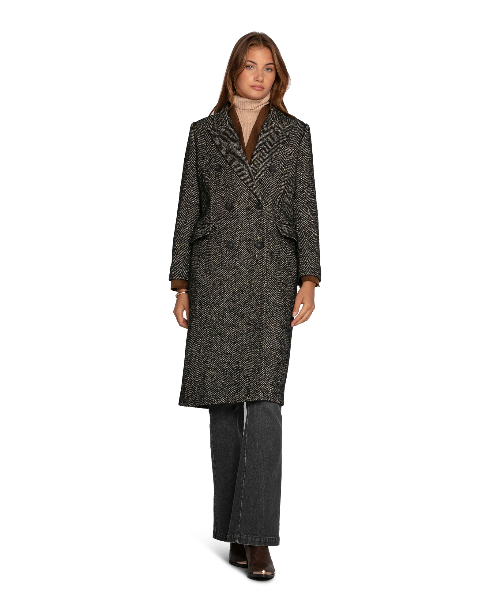 Belle & Bloom Wherever I Go Tweed Coat