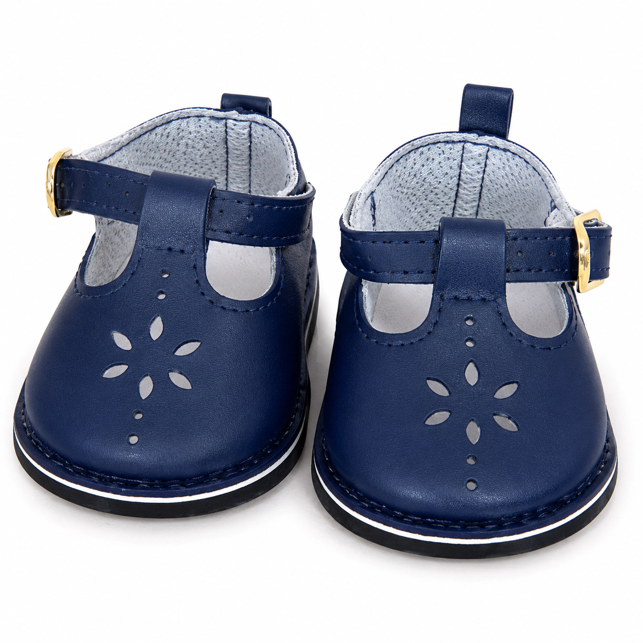MBD  Classic Navy Mary Jane Doll Shoes with Cutout Detail – 18 Inch Doll Shoes