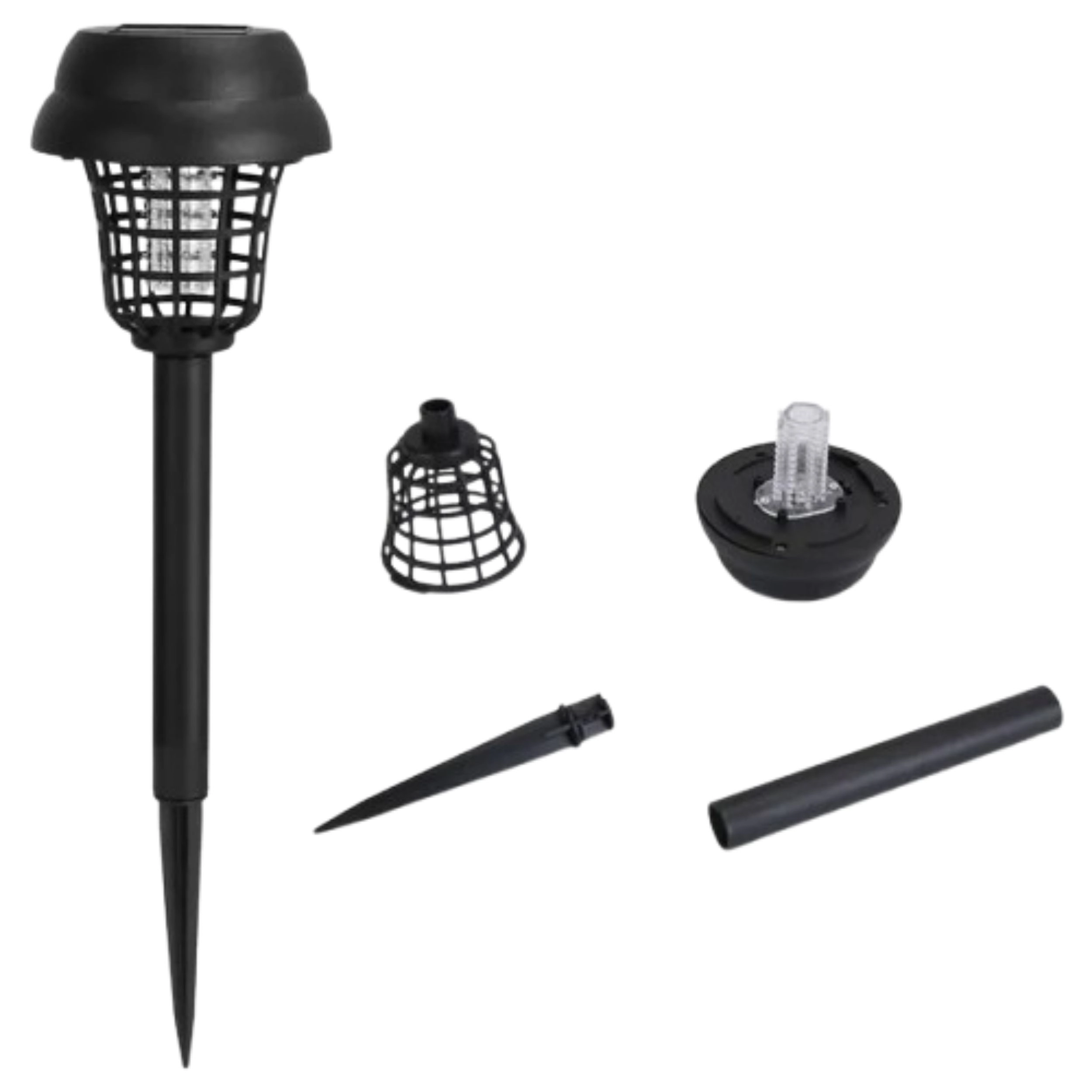 SS Design 4 Pack Solar Mosquito Zapper Outdoor Bug Killer Torch Black