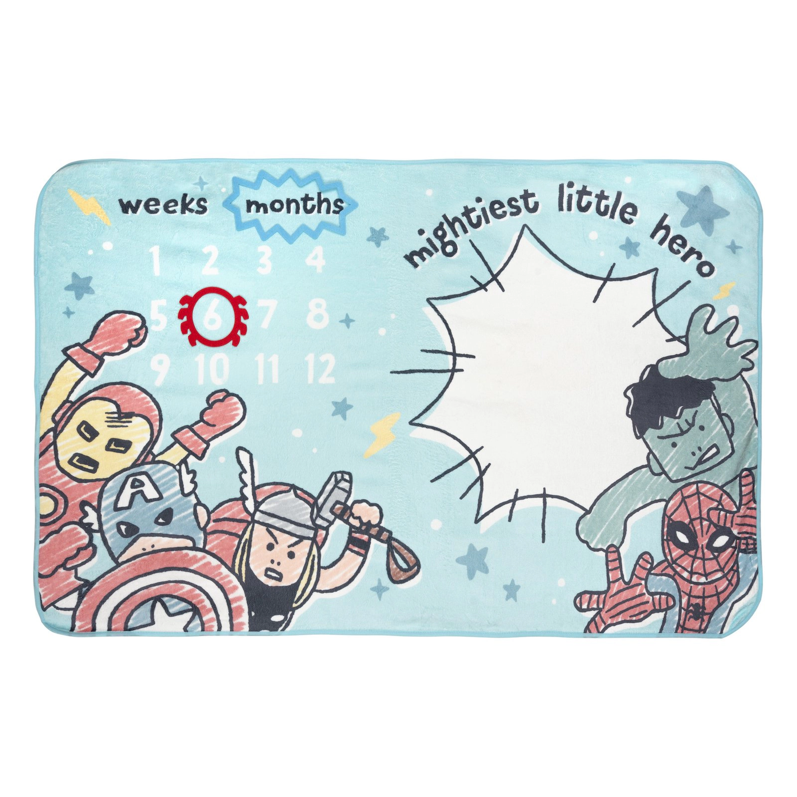 Marvel Avengers Baby Boy or Girl Bodysuit and Blanket Gift Set